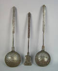Set of 3 Pennsylania wrought iron utensils 19th c