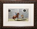 032484 P TROSCHEL COLORED ENGRAVING HORSE RIDER