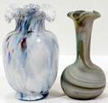 031518 ENGLISH SATIN  GLASS VASES C 18801890