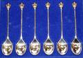 031512 DANSK GULDINDUSTRI SILVER DEMITASSE SPOONS