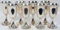 021454 PREISNER STERLING SILVER GOBLETS 8 H 6 34