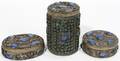 012393 TIBETAN HAND HAMMERED SILVER ALLOY BOXES 3