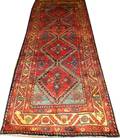 012381 HAMADAN WOOL PERSIAN RUNNER C19601980