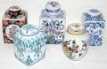 122404 DELFT  MAKKUM TEA CADDIES FIVE