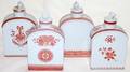 122392 SPODE TEA CADDIES LOT OF 4
