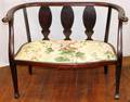 051512 AMERICAN EMPIRE STYLE MAHOGANY SETTEE C 1930