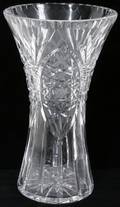 051508 CUT GLASS VASE H 12 12