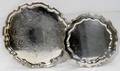 051500 ENGLISH CHIPPENDALE STYLE SILVERPLATE TRAYS