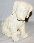 050470 PAINTED CAST IRON FIGURE OF A PUPPY H 10