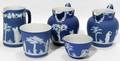 042442 WEDGWOOD BLUE JASPERWARE PITCHERS  CUPS