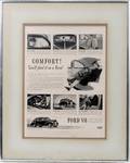 041518 FORD V8 ADVERTISEMENT C 1940 FRAMED