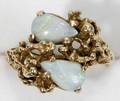 041494 14KT YELLOW GOLD  OPAL NUGGET STYLE RING