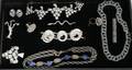 041490 COSTUME JEWELRY STERLING 12 PIECES TOTAL