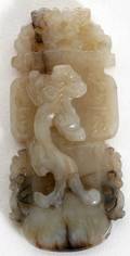 032493 JADE CARVING OF MYTHOLOGICAL CREATURE