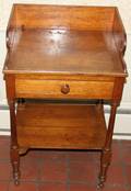 031538 AMERICAN PINE  CHERRY WASH STAND 19TH C