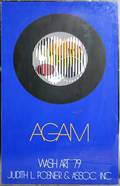 022478 YACOV AGAM COLOR SILKSCREEN POSTER 37 12
