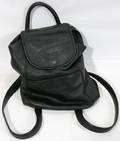 022466 HARLEY DAVIDSON BLACK LEATHER BAG W STRAPS