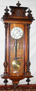 021509 VIENNA REGULATOR WALNUT WALL CLOCK C 1870