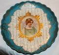 021491 GERMAN PORCELAIN PORTRAIT PLATE C 1910