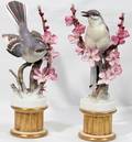 021494 ROYAL WORCESTER FIGURES MOCKING BIRDS PAIR