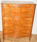 020488 VICTORIAN MAHOGANY CHEST OF DRAWERS H 51