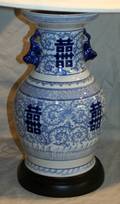 060544 CHINESE PORCELAIN LAMP LATE 20TH C H 18