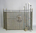 Wrought iron fire screen