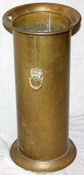 052491 BRASS UMBRELLA STAND C 1900 H 22 DIA 10