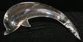 051544 STEUBEN GLASS PORPOISE L 9 AS IS