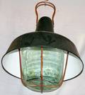 050513 COPPER  METAL LANTERNS TWO H 19 DIA 18