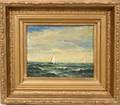 032537 APALMER WIGLE OIL SAILBOAT AT SEA 7 X 9