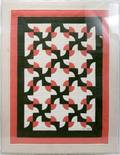 032547 MARY SCHAFER QUILT IN ROSE WHITE AND BLACK