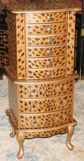 021529 ANIMAL PRINTFINISH JEWELRY CHEST H 42 12