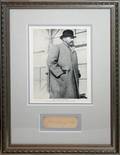 020500 JOHN S SARGENT AUTOGRAPH AND BW PHOTO