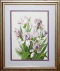 012447 REGINA ENGLEHARDT TEMPERA PURPLE IRISES