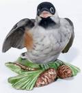 010506 BOEHM PORCELAIN BABY CHICKADEE 461A H35