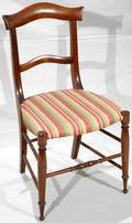 122498 WALNUT  UPHOLSTERY CHILDS SIDE CHAIR