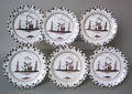 Set of six Delft plates ca 1750