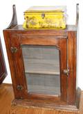 122495 PINE PIE SAFE ANTIQUE H34 W25 D12