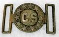 052541 CONFEDERATE STYLE BRASS BELT BUCKLE OF 1864