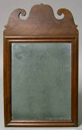 American Queen Anne mahogany looking glass ca 1760