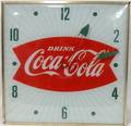 051564 COCA COLA ELECTRIC CLOCK LATE 20TH C