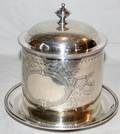 042507 SHEFFIELD SILVER PLATE COVERED HUMIDOR