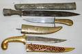 040583 INDIA  PERSIAN BRASS AND PLATED METAL KNIVES