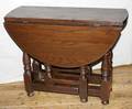 041581 ENGLISH WILLIAM  MARY STYLE OAK TABLE
