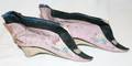 032594 JAPAN SHOES ANTIQUE PAIR SILK EMBROIDERY