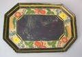 Black tole octagonal tray 19th c