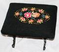 030595 VICTORIAN PETIT POINT FOOT STOOL H 7 W 10