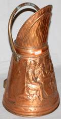 022537 COPPER PITCHER H 20 DIA 11