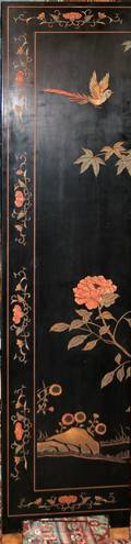 020532 JAPANESE LACQUER SCREEN PANEL H 72 12 W 16